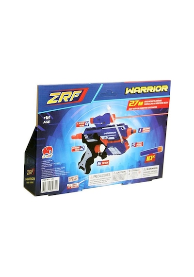 Warrior Sünger Mermi Atan Tabanca 27 Metre Atış 10 Mermili Nerf