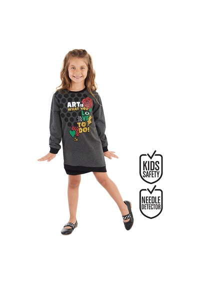 Denokids - Art Love Kız Çocuk Elbise