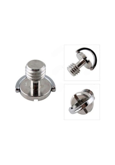 Tripod Quick Release Plate için 3/8" D-Ring Vida