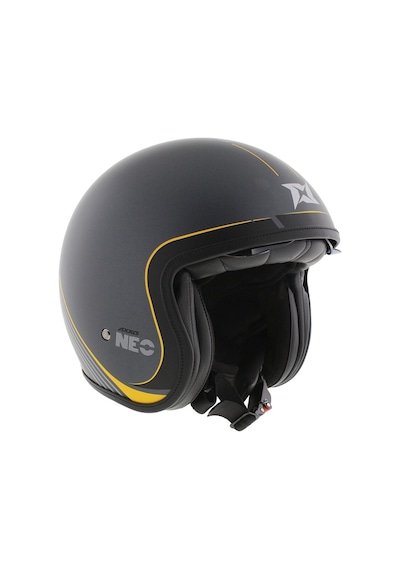 Motosiklet Kaskı Retro Güneş Vizörlü Hornet S Sv Neo C12 Mat Gri Motorcu Kask Çok Renkli