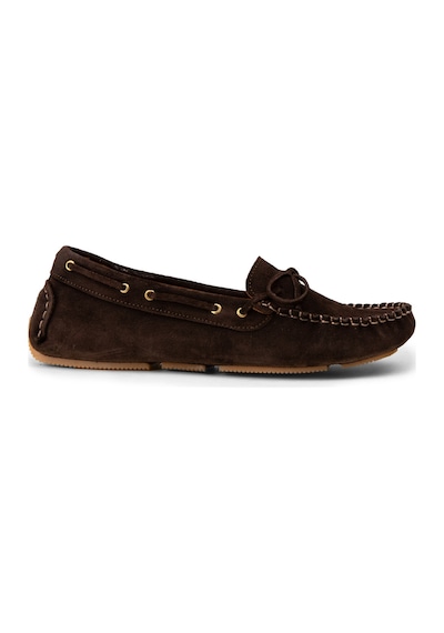 Deery Kadın Hakiki Süet Kahverengi Loafer Ayakkabı - Dl505zkhvc01