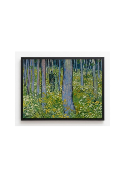 Van Gogh Van Gogh Çalılıkta İki Figür Çerçevesiz Poster 21x30 Cm A4 Tablo Van Gogh Post Empresyonizm