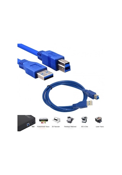 Usb 3.0 Yeni Nesil 3d Yazıcı Printer Hdd Dock İçin Usb Kablosu Type-a Type-b