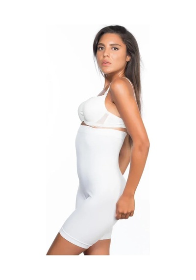 Ang Butik Beyaz Yüksek Bel Paçalı Korse