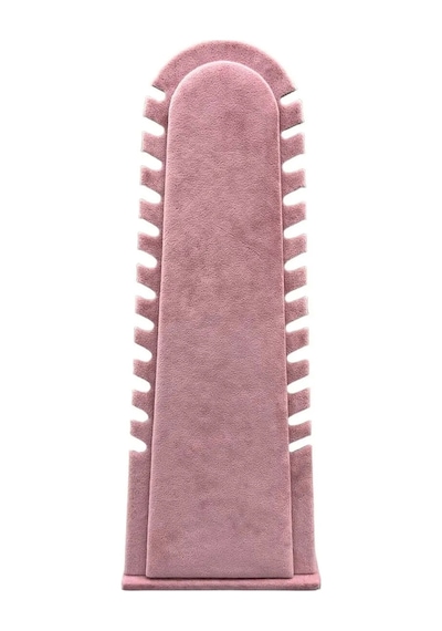 Yerli Üretim Riyad Model Süet Kumaş Pembe Renk 31/11 Cm Ayaklı Kolye-halhal Sergileme Standı Çok Renkli
