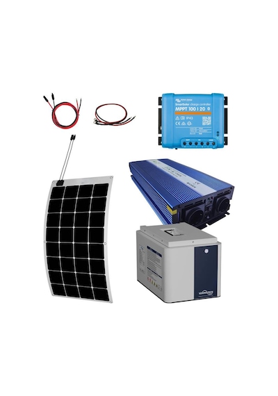1020w Marin Solar Paketi 170w Esnek Panel 1500w Ups İnverter 1.3kw Lityum Batarya