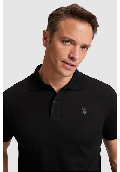 U.s. Polo Assn. Erkek Siyah Tişört Basic 50322297-vr046