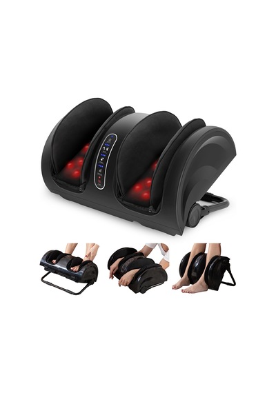 Snailax Shiatsu Isıtmalı Ayak Masajı, Yoğurma Ve Yuvarlama İle Elektrikli Bacak Masajı, Rahatlama İçin Baldır Masajı, Ayak Masajı, Hediyeler