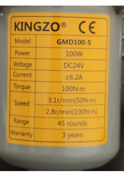 Sera Yan Havalandırma Sarma Redüktörü - Kıngzo Dc Motor Tek Yön