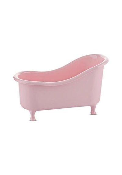 Dekoratif Mini Küvet Şeklinde Çok Amaçlı Banyo Düzenleyici Sepet Beyaz