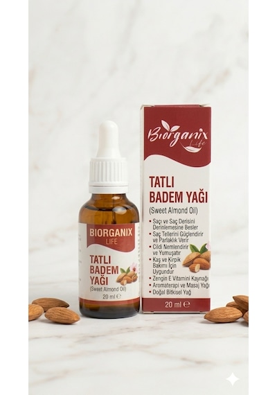Life Tatlı Badem Yağı 20 Ml Katkısız Doğal İçerik - Soğuk Sıkım