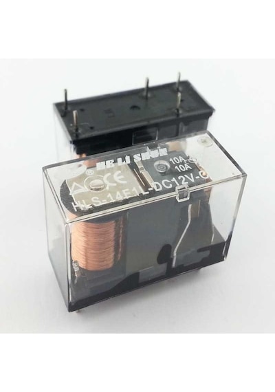 12V 10A Tek Kontak Röle - Hls-14F1L-Dc12V-C