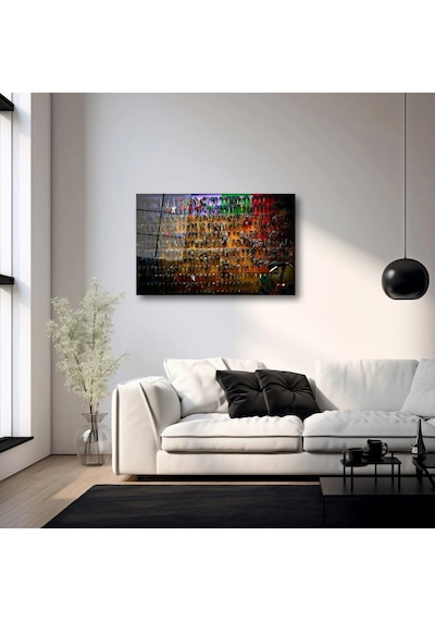 Rengarenk Anahtar Koleksiyonu Yatay - Cam Tablo - Deg0327 80 X 125 Cm