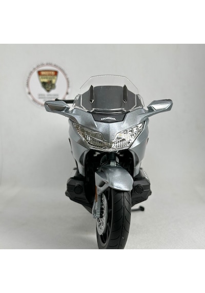 Honda Goldwing Dct Gri 1:12 Diecast Motosiklet Model Lisanslı Metal Maket Oyuncak & Biblo