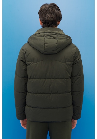 Lee Regular Fit Normal Kesim Kapüşonlu Haki Şişme Mont L88Bny300 Yeşil Lee Regular Fit Normal Kesim Kapüşonlu Haki Şişme Mont L88Bny300 Yeşil