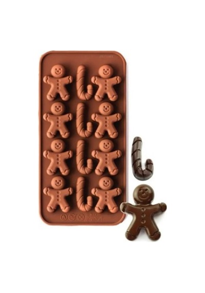 Gingerman Yılbaşı Temalı Ginger Adam Şeker Hamuru Sabun Mum Çikolata Kalıbı