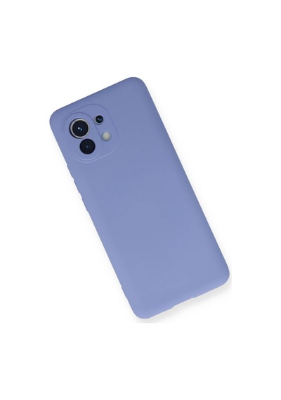 Xiaomi Mi 11 Kılıf Nano İçi Kadife Silikon - Lila 0.2M-Çok Renkli