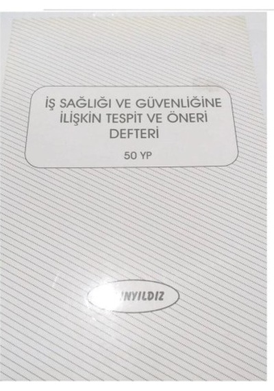Altınyıldız Oto.işçi Sağl.tespit Öneri Defteri Karton