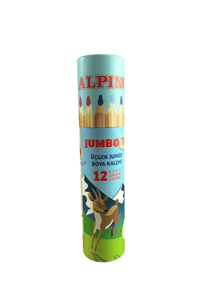 Alpino Jumbo Kuru Boya 12 Renk Tüplü Al-2233
