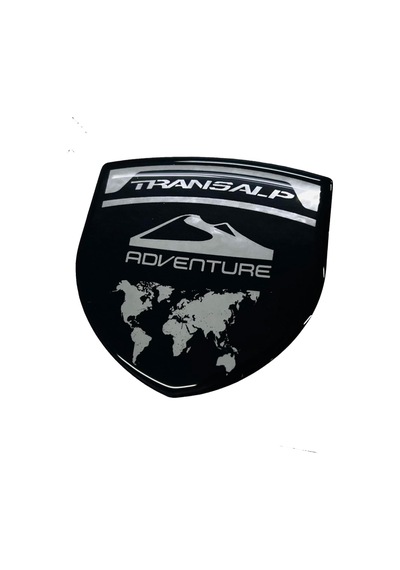 Transalp Adventure 3d Gümüş Arma Sticker Redlinegrafik 1
