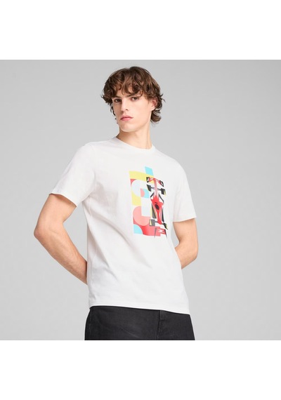 Puma Scuderia Ferrari Race Erkek Tişört C-pum630237e50p04 Beyaz