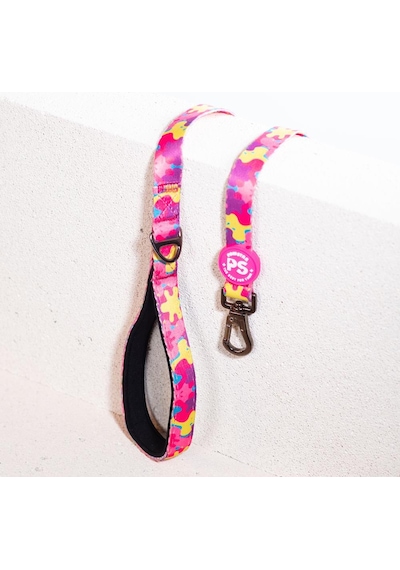 Pawstar Rosea Camouflage Leash Kedi Köpek Sevk & Gezdirme Kayışı Köpek Uzatma Tasması Pembe