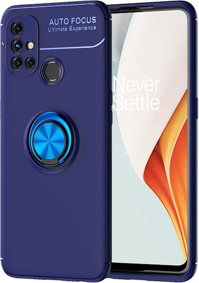 One Plus Nord N10 5G Kılıf Zore Ravel Yüzüklü Silikon Kılıf