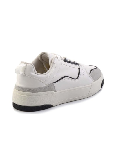 Bambi Beyaz Siyah Kadın Sneaker K01591513009 Siyah