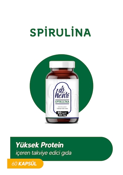 Dr. Henri Spirulina İçeren Takviye Edici Gıda 660 Mg 60 Kapsül
