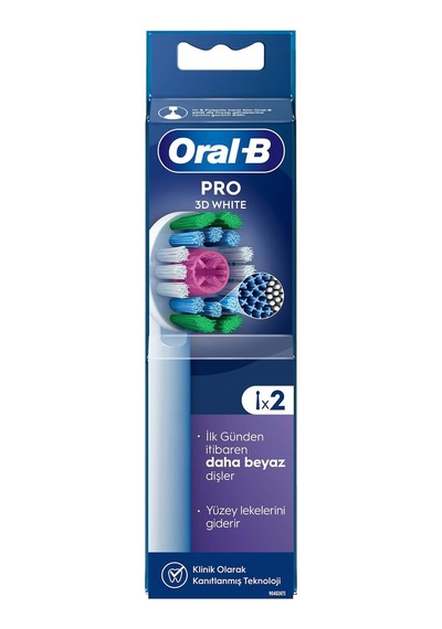 Oral B Şarjlı Yedek Başlık 3 Boyutlu Beyazlık Luxe Diş Fırçası 2'li - 2 Adet Tarı