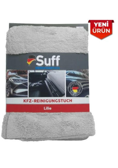 Suff Mikrofiber Lilie Kfz-reınıgungstuch 70x50 Gri - Mavi - Yeşil