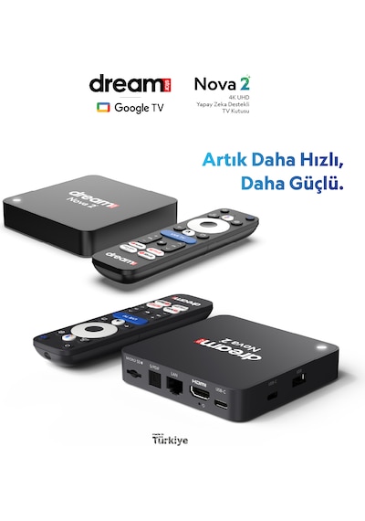 Nova 2 4k Lisanslı Android Ve Uydu Alıcısı Tuner Dönüştürücü Hediyesiyle Android 14 4k Stick Tuner + Tkgs Ayarlı