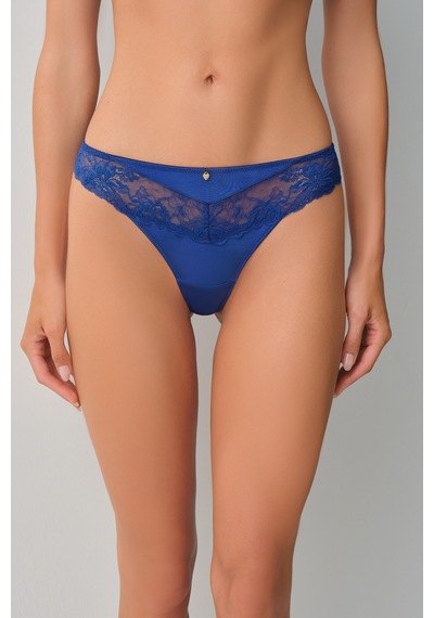 Suwen Floral Dantelli String Külot Wsl10210195377 Petrol Mavisi