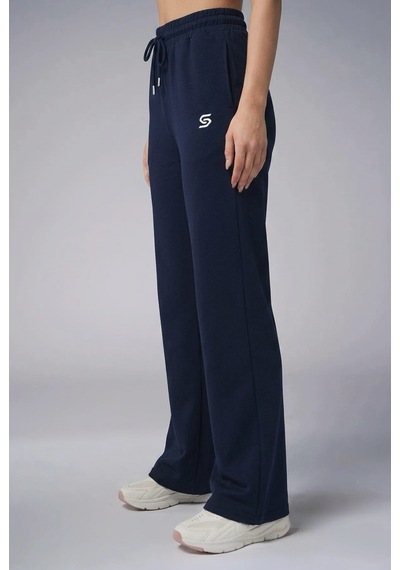 Sapeur Kadın Soft Touch Comfort Fit Bol Paça Spor & Günlük Pantolon Lacivert