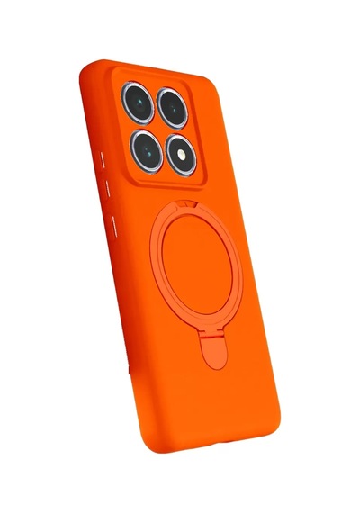 Newface Xiaomi Mi 14t Pro Regal Magsafe Standlı Kapak - Turuncu