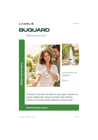 L'carlıe Buguard Bitkisel Vücut Spreyi Aromatik 100 Ml