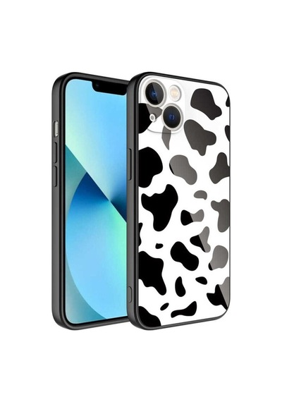 Apple Uyumlu iPhone 13 Kılıf Kamera Korumalı Desenli Sert Silikon Zore Epoksi Kapak NO7