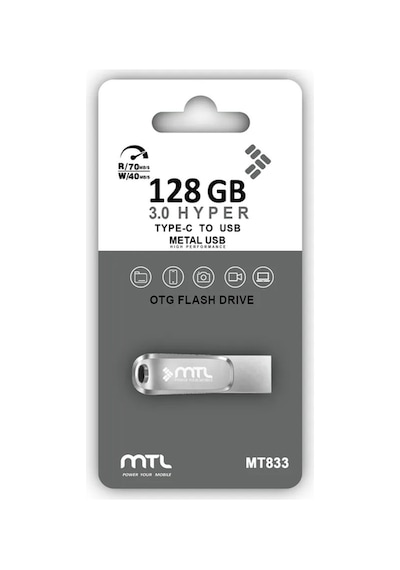 128 Gb Type-c Usb Flash Bellek Otg 3.0 Hızlı Okuma Metal Kasa Telefon Tablet Uyumlu