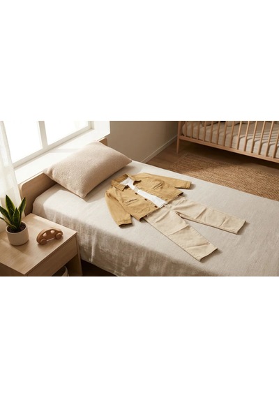 Erkek Çocuk Bej/hardal Gabardin Ceketli Bayramlık 3 Lü Takım - Pantolon Ve Baskılı Tişört Set Hardal Erkek Çocuk Bej/hardal Gabardin Ceketli Bayramlık 3 Lü Takım - Pantolon Ve Baskılı Tişört Set Hardal