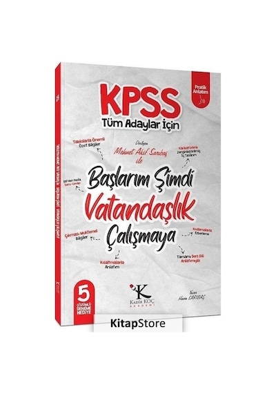 Kpss Başlarım Şimdi Vatandaşlık Çalışmaya Ders Notları / Mehme...