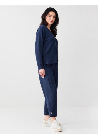 Jimmy Key Jimmy Key Lacivert Dar Paça Normal Bel Modal Jogger Pantolon 6sw115571494