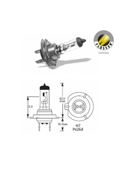 Far Ampulü Halogen H7 12v 55w 1987302804-bosch