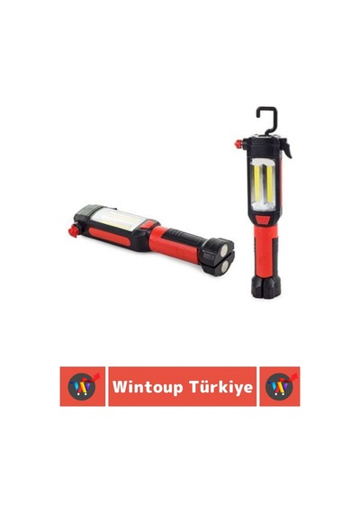 Premium 2 Modlu Mıknatıslı Askılı Cam Kıracağı Kemer Kesici Çok Fonksiyonlu Şarjlı Oto Lambası