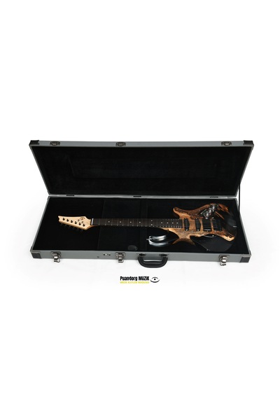 Elektro Gitar Model: Gece Custom Epoksi & Yıllanmış Ağaç Kişiye Özel Yıllanmış Ceviz + Şeffaf