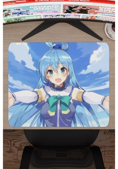 Konosuba Kaymaz Dikişli Kauçuk Oyuncu Mousepad V5 - 48x40 Xl Gaming Mouse Pad Fare Altlığı