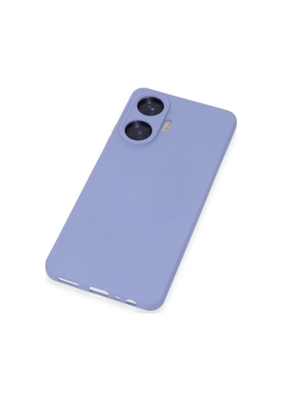 Muratech Newface Realme C55 Kılıf Nano İçi Kadife Silikon - Lila