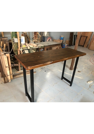 Bintaşmobilya Kütük Ağaç Bar Masa-150X60.Cm