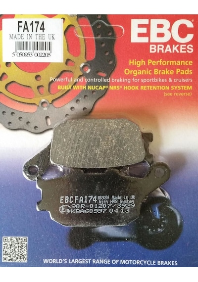 Honda Afrıca Twın / Adv 1100 2020-2024 Ebc Organik Arka Fren Balatası Fa174