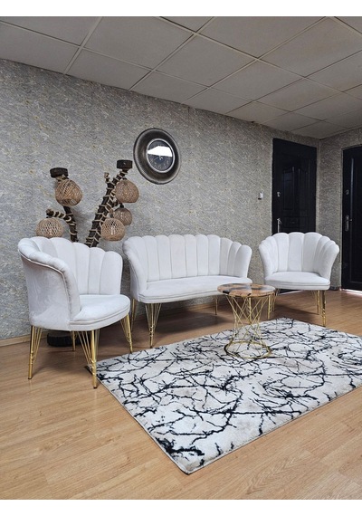 Zafir Gold Kaplama Tel Ayak Papatya Çay Seti Koltuk Takımı , Balkon, Salon, Ofis, Cafe Koltuk Takımı Krem Zafir Gold Kaplama Tel Ayak Papatya Çay Seti Koltuk Takımı , Balkon, Salon, Ofis, Cafe Koltuk Takımı Krem