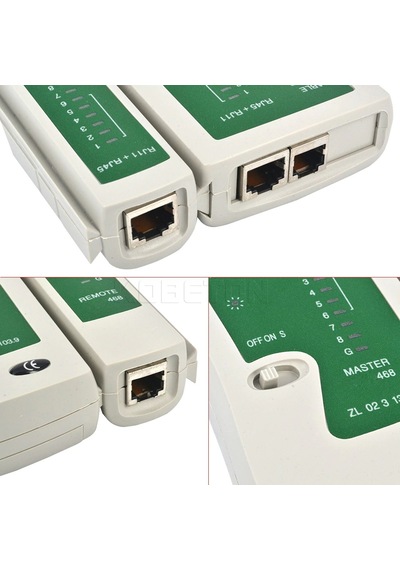 Network Test Cihazı Rj11 Rj45 Ledli Test Cihazı